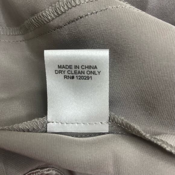 Michelle Mason‎ Women Size 6 Silk Charmeuse Belted Slim Pleated Pants Tie Belt - Picture 8 of 12